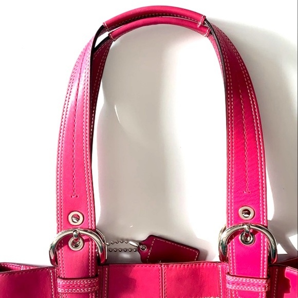 Coach Soho pleated zip satchel pink - Picture 7 of 8